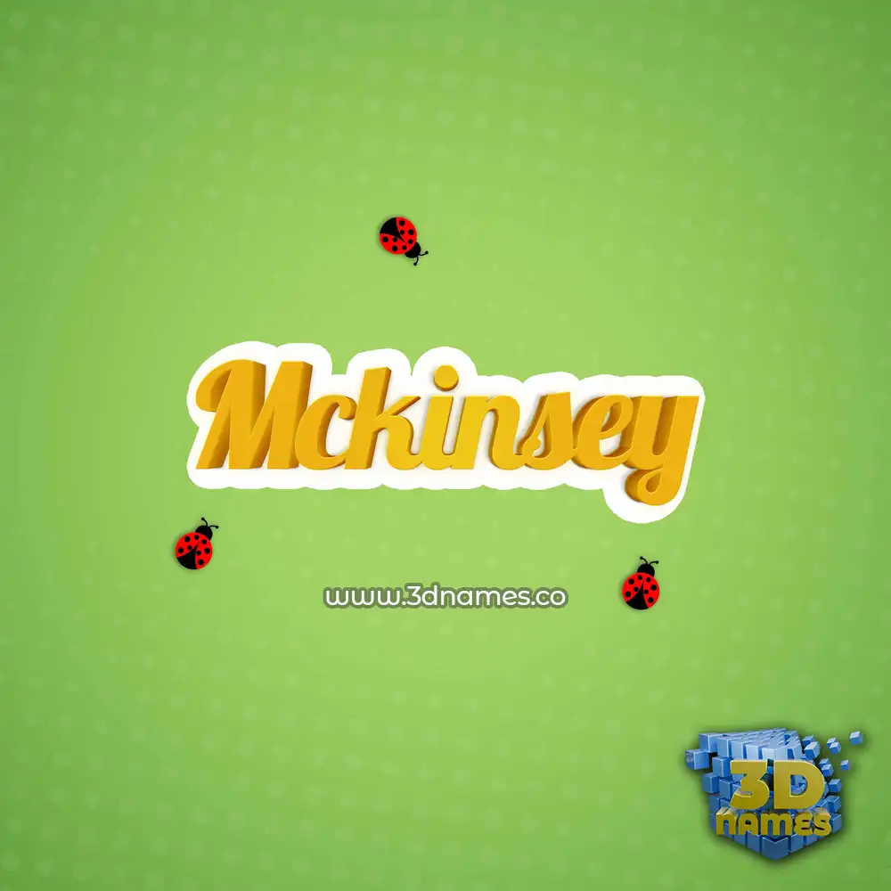 mckinsey in Ladybugs style - 3D name wallpaper