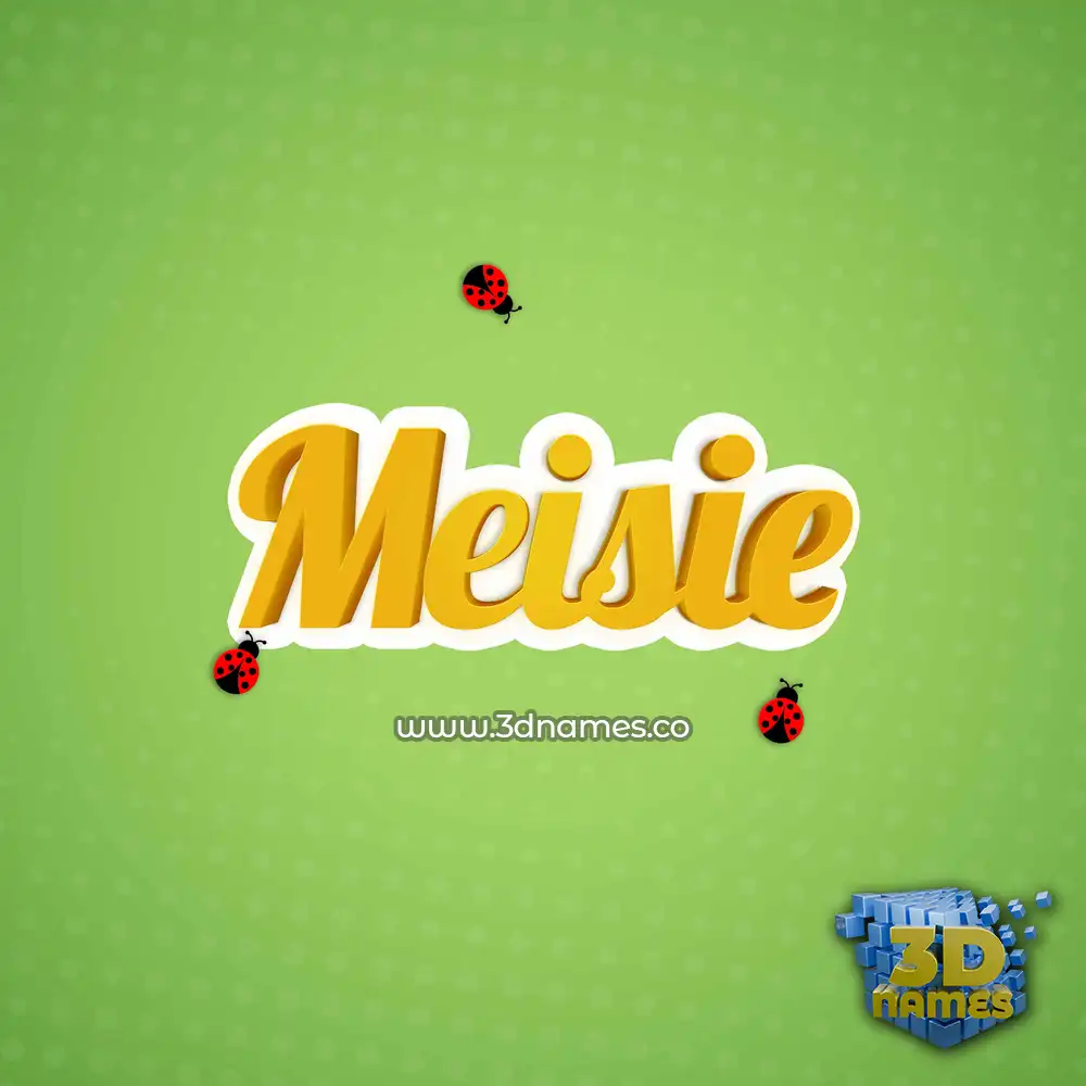 meisie in Ladybugs style - 3D name wallpaper
