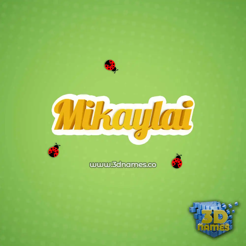 mikaylai in Ladybugs style - 3D name wallpaper