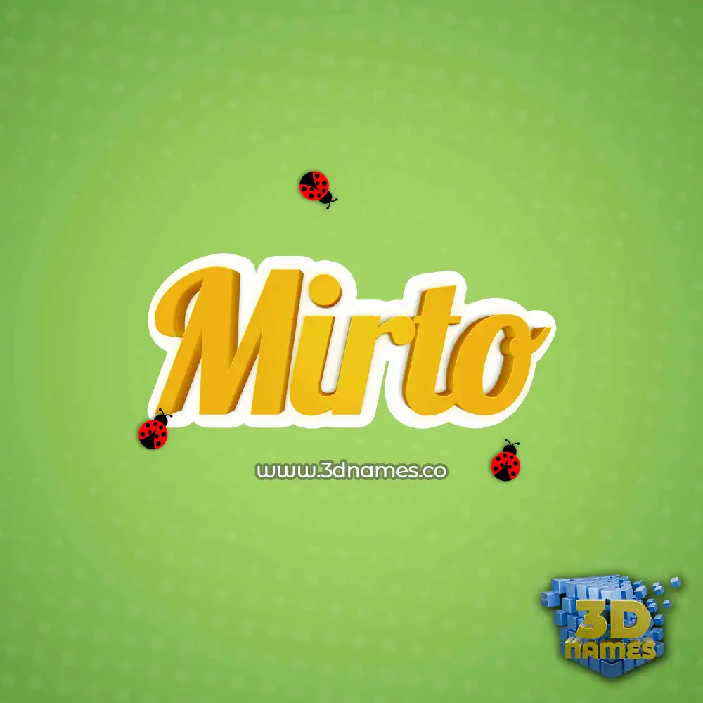 mirto in Ladybugs style - 3D name wallpaper