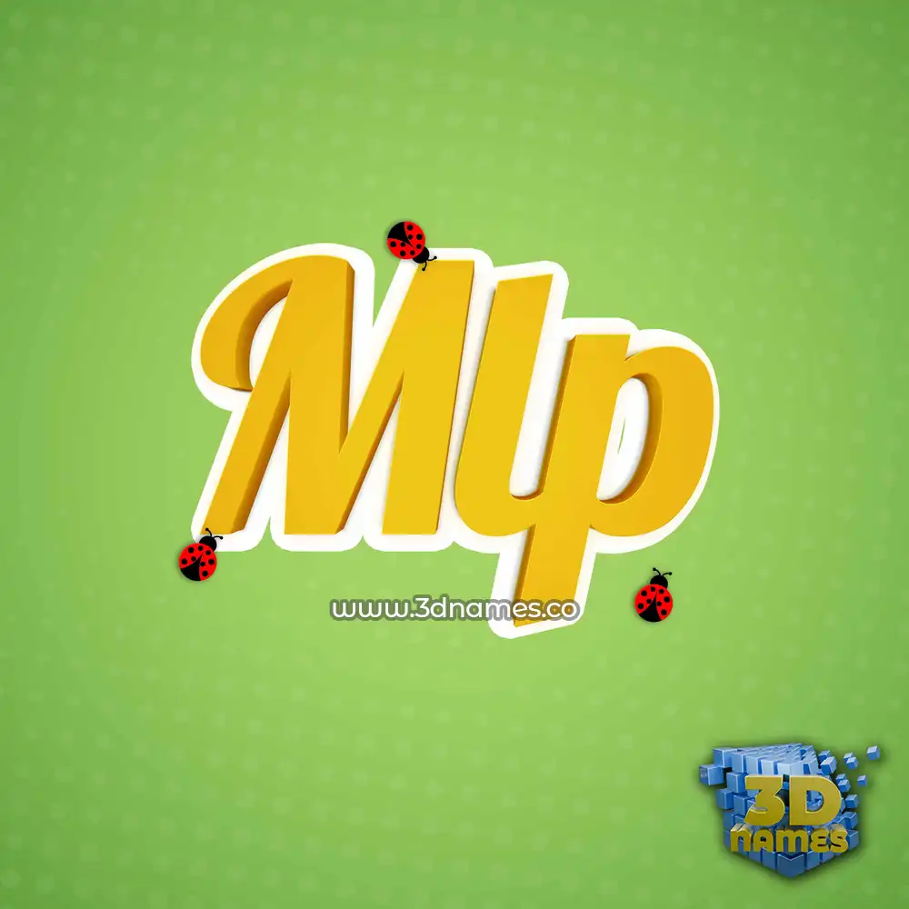 mlp in Ladybugs style - 3D name wallpaper