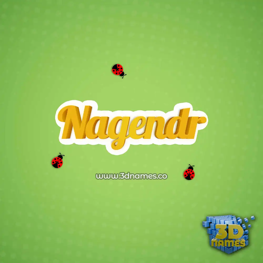 nagendr in Ladybugs style - 3D name wallpaper