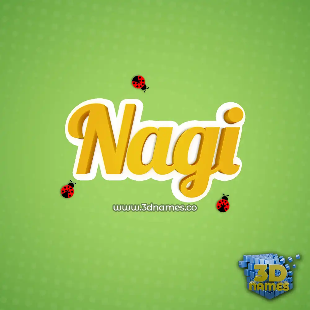 nagi in Ladybugs style - 3D name wallpaper