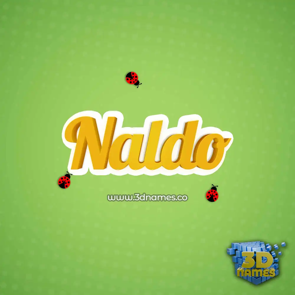 naldo in Ladybugs style - 3D name wallpaper