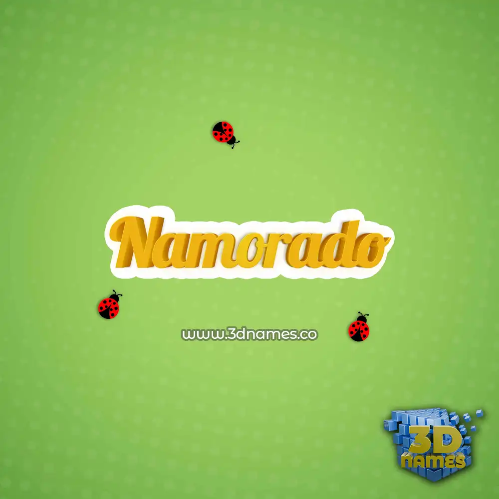 namorado in Ladybugs style - 3D name wallpaper