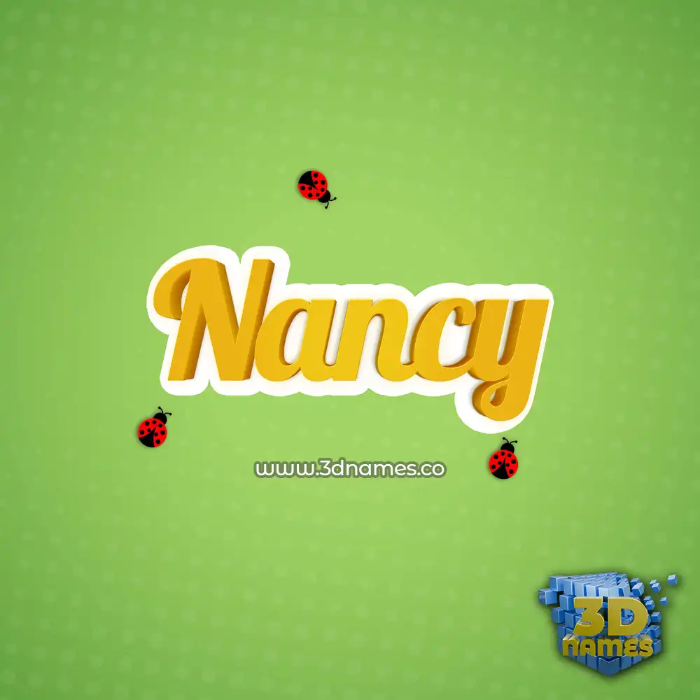 nancy in Ladybugs style - 3D name wallpaper