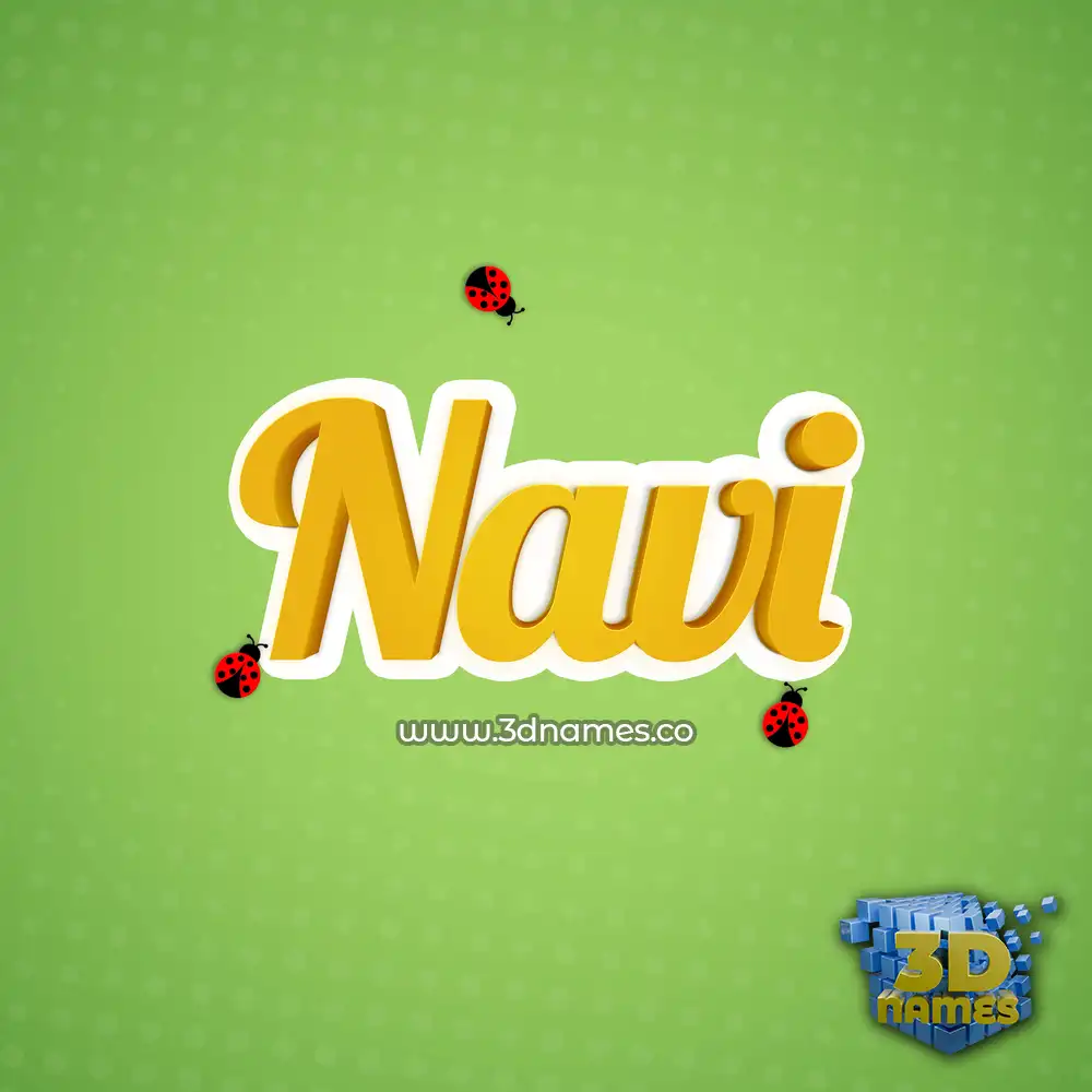 navi in Ladybugs style - 3D name wallpaper