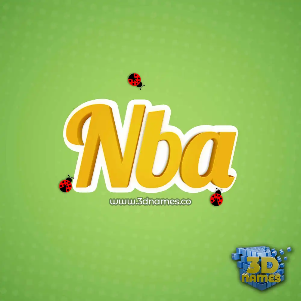 nba in Ladybugs style - 3D name wallpaper