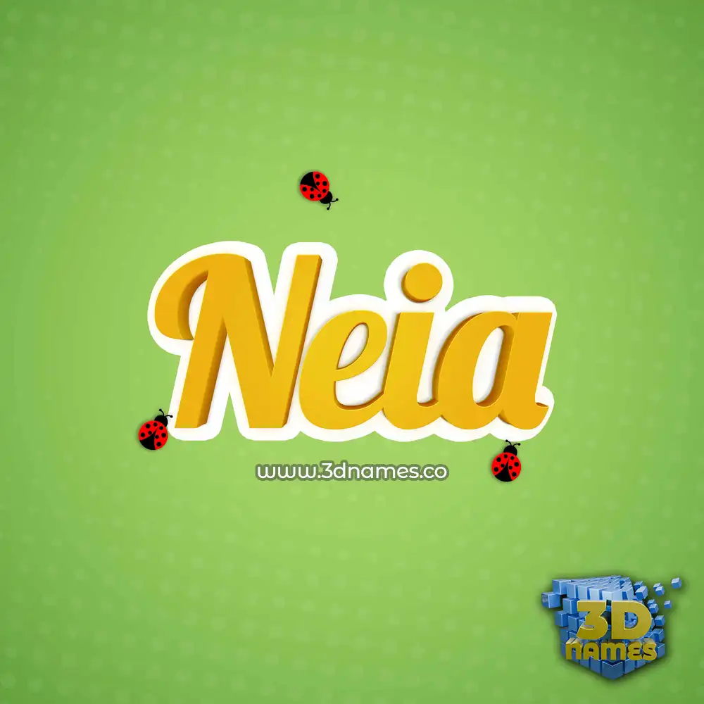 neia in Ladybugs style - 3D name wallpaper