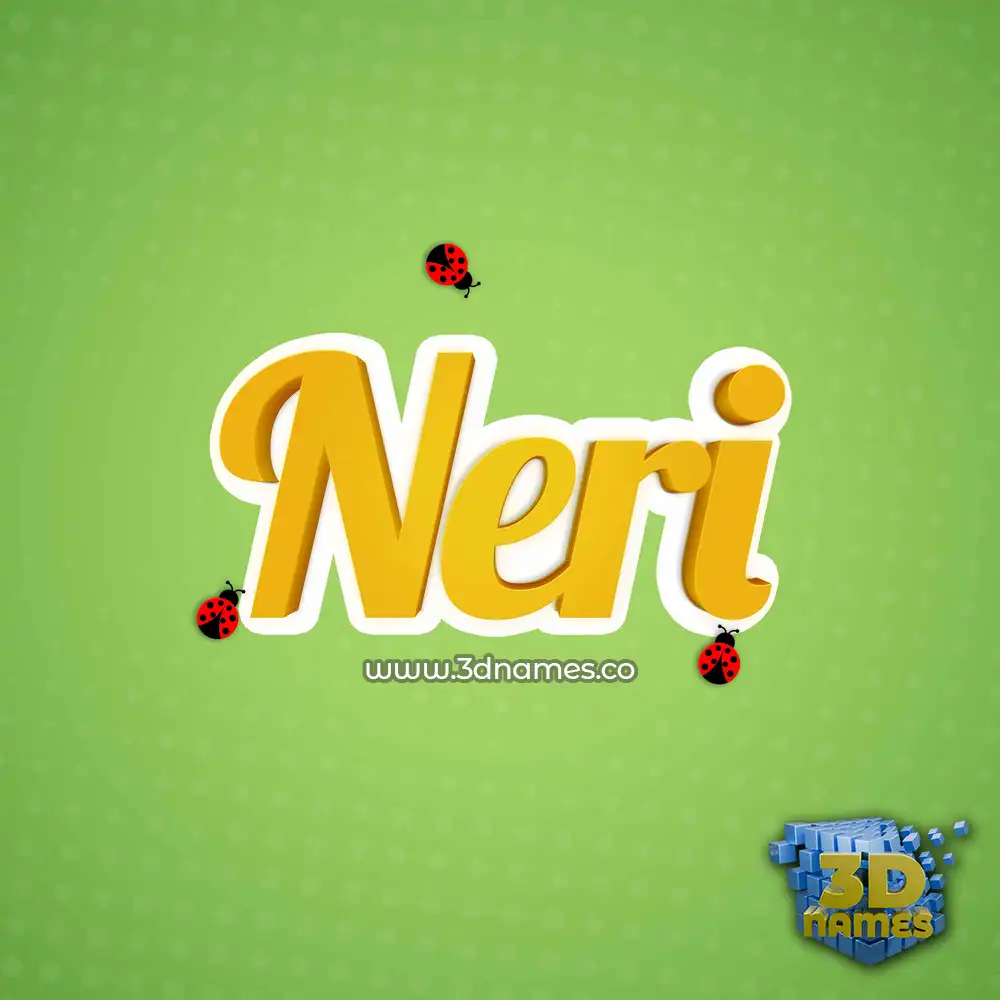 neri in Ladybugs style - 3D name wallpaper