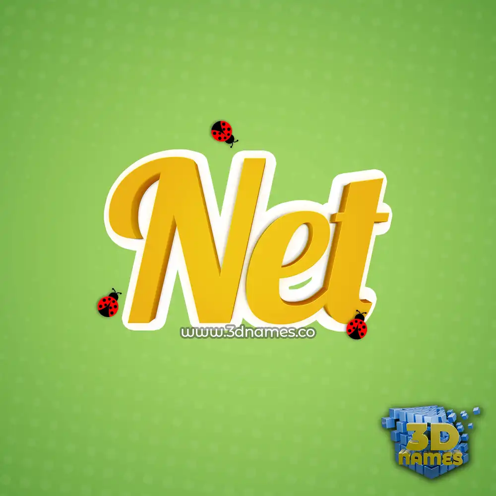 net in Ladybugs style - 3D name wallpaper