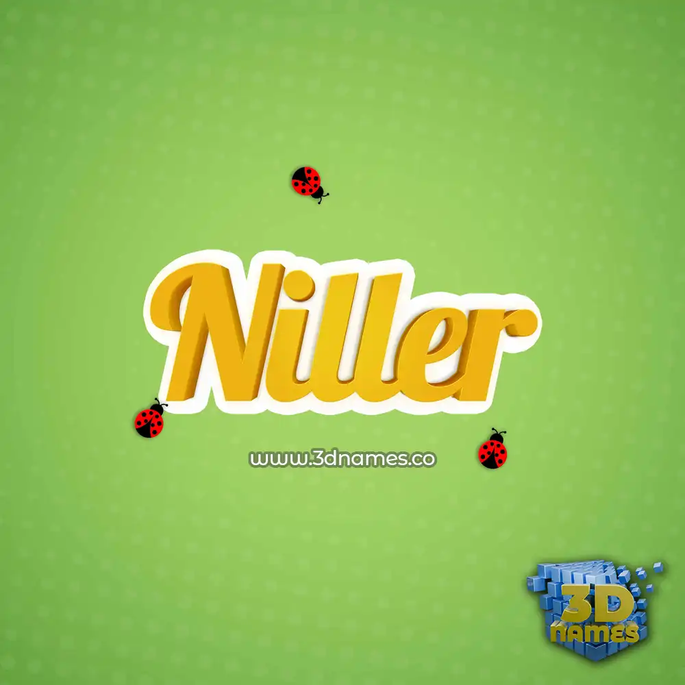 niller in Ladybugs style - 3D name wallpaper