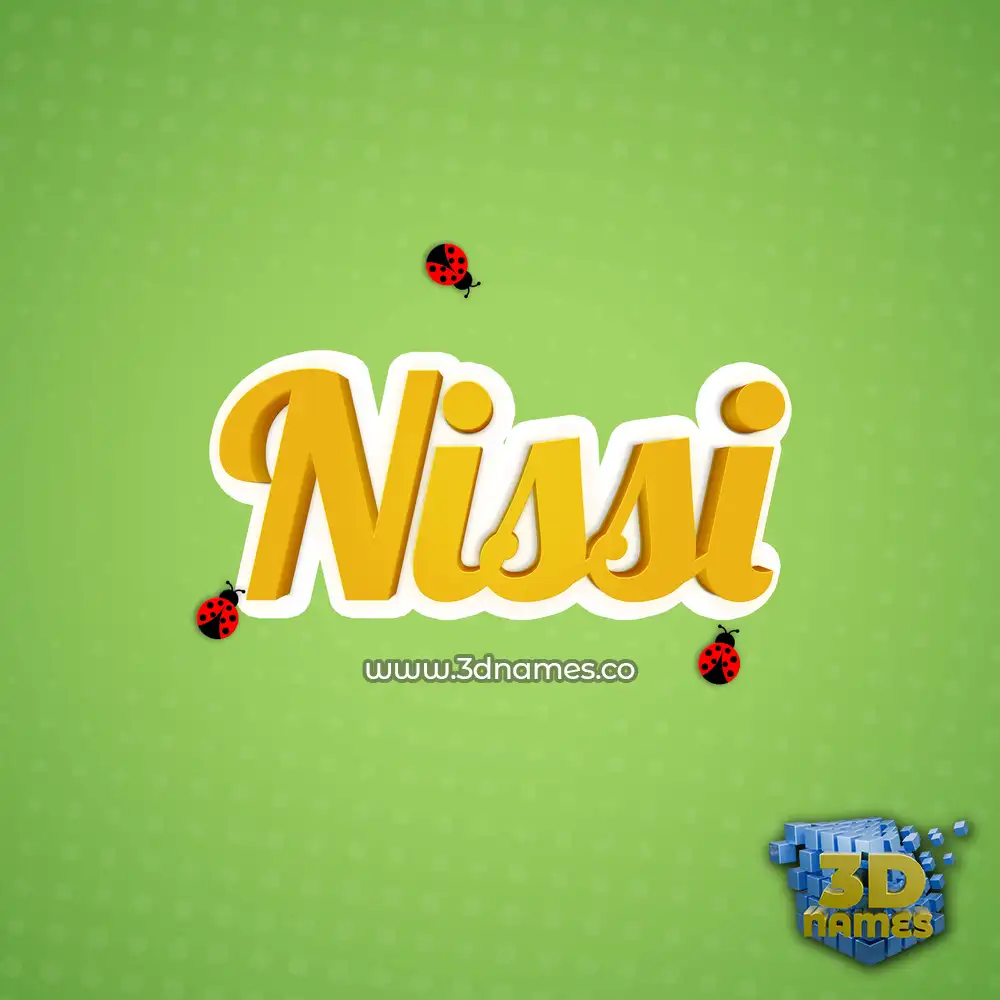 nissi in Ladybugs style - 3D name wallpaper