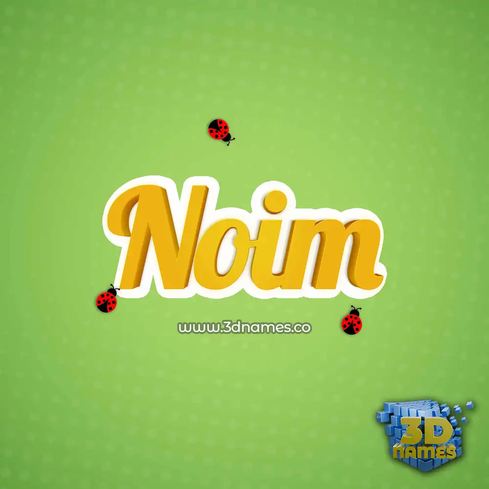 noim in Ladybugs style - 3D name wallpaper