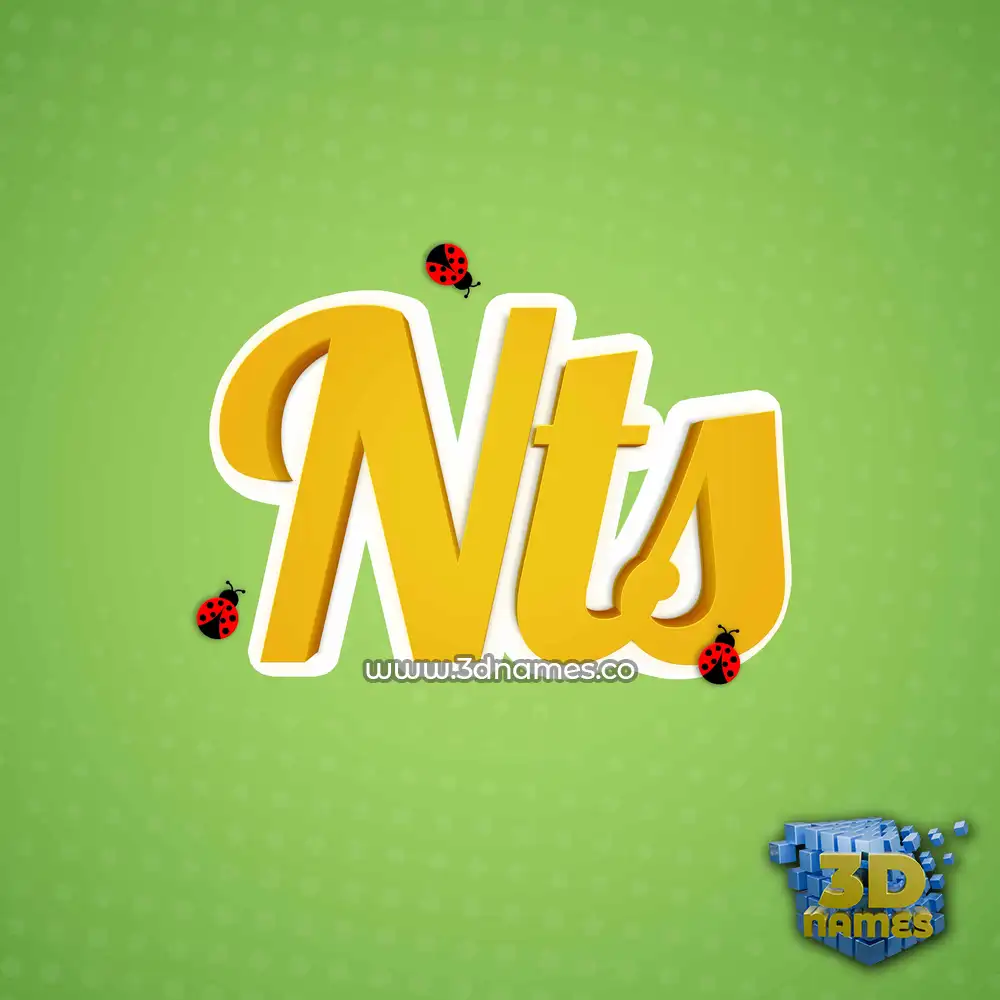 nts in Ladybugs style - 3D name wallpaper