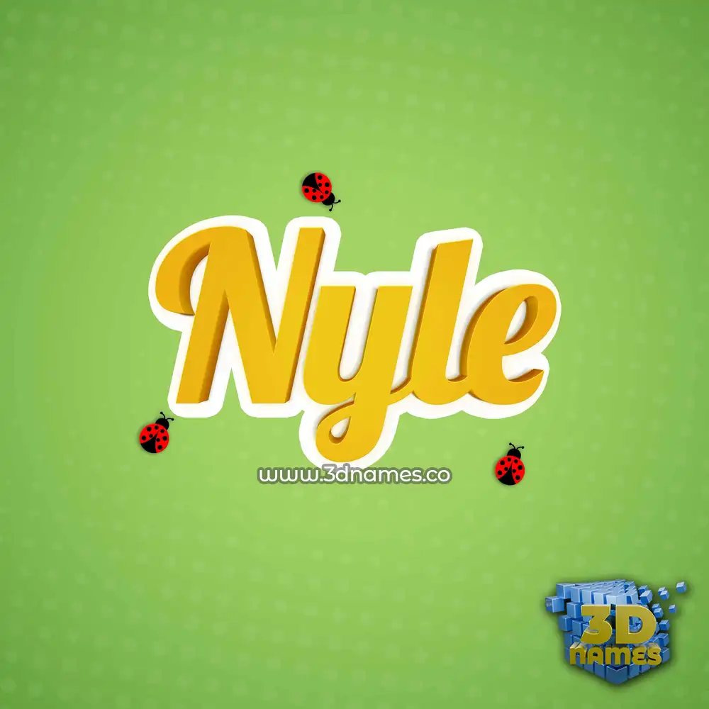 nyle in Ladybugs style - 3D name wallpaper