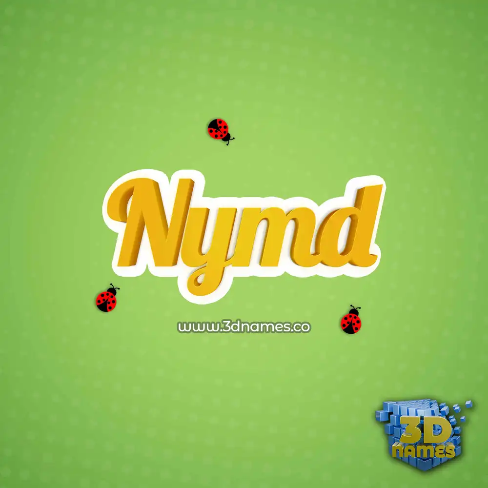 nymd in Ladybugs style - 3D name wallpaper