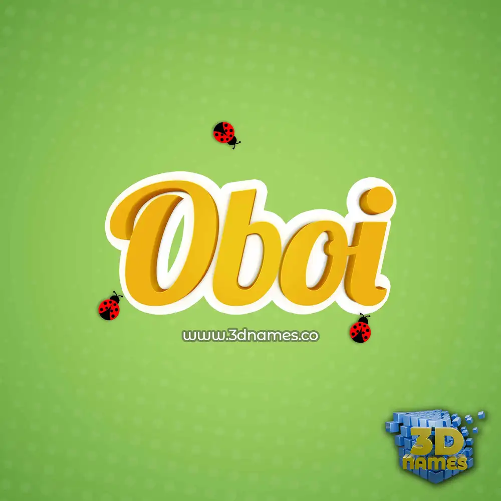 oboi in Ladybugs style - 3D name wallpaper