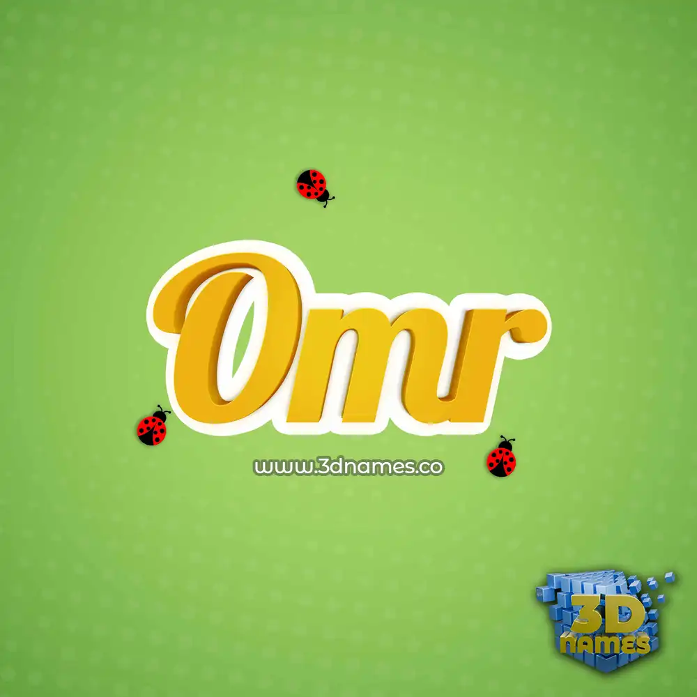 omr in Ladybugs style - 3D name wallpaper