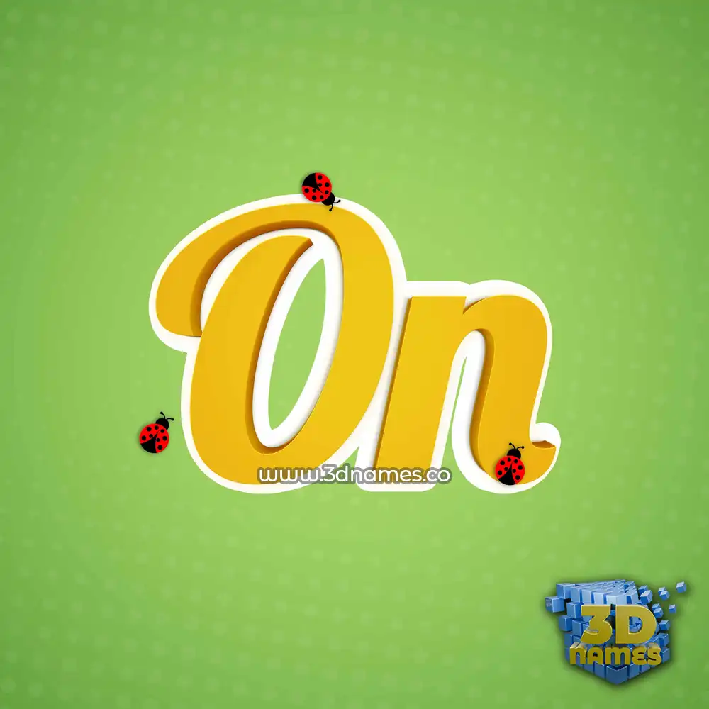 on in Ladybugs style - 3D name wallpaper