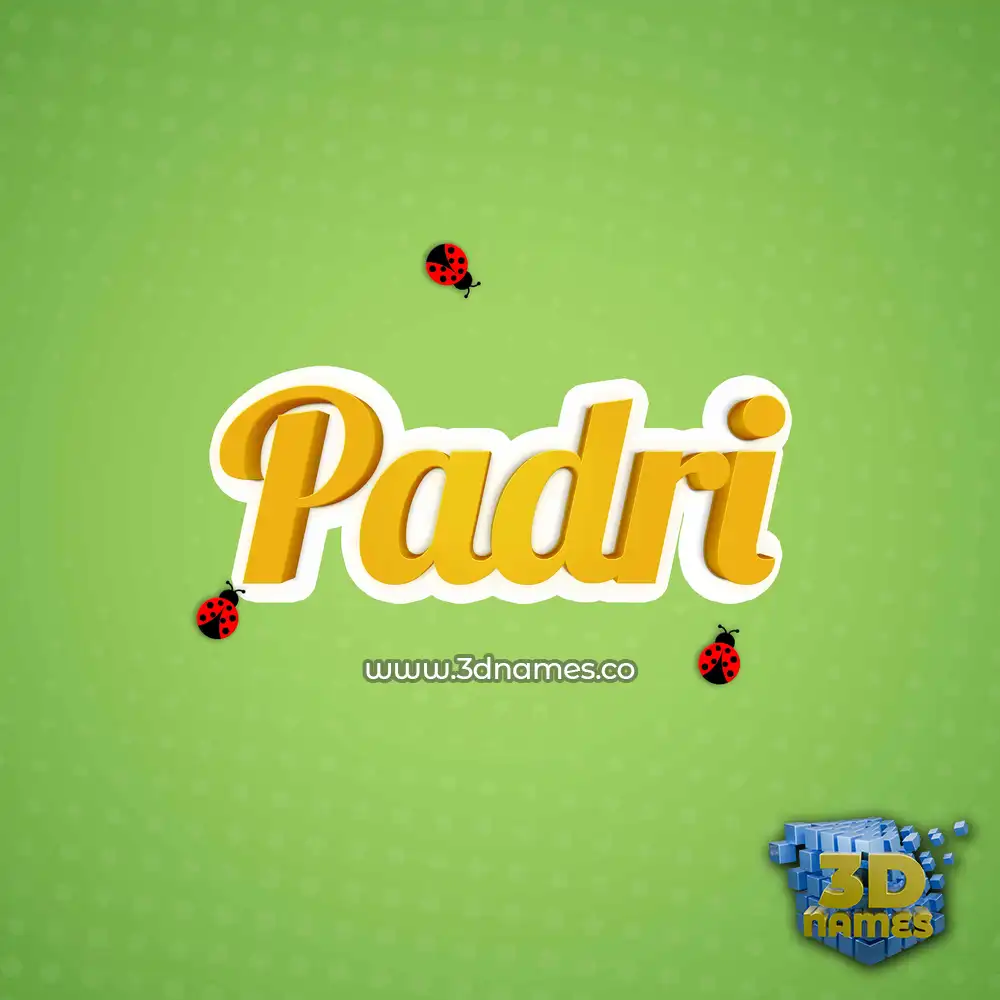 padri in Ladybugs style - 3D name wallpaper