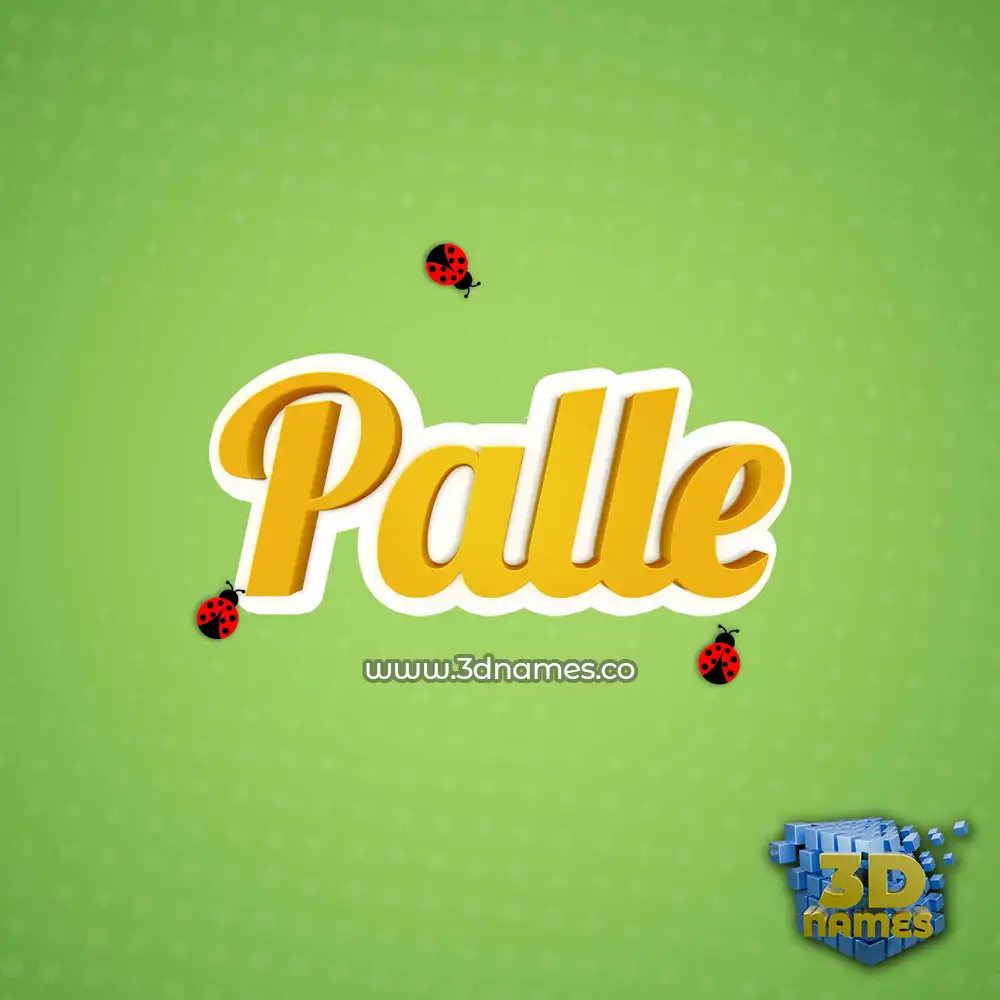 palle in Ladybugs style - 3D name wallpaper