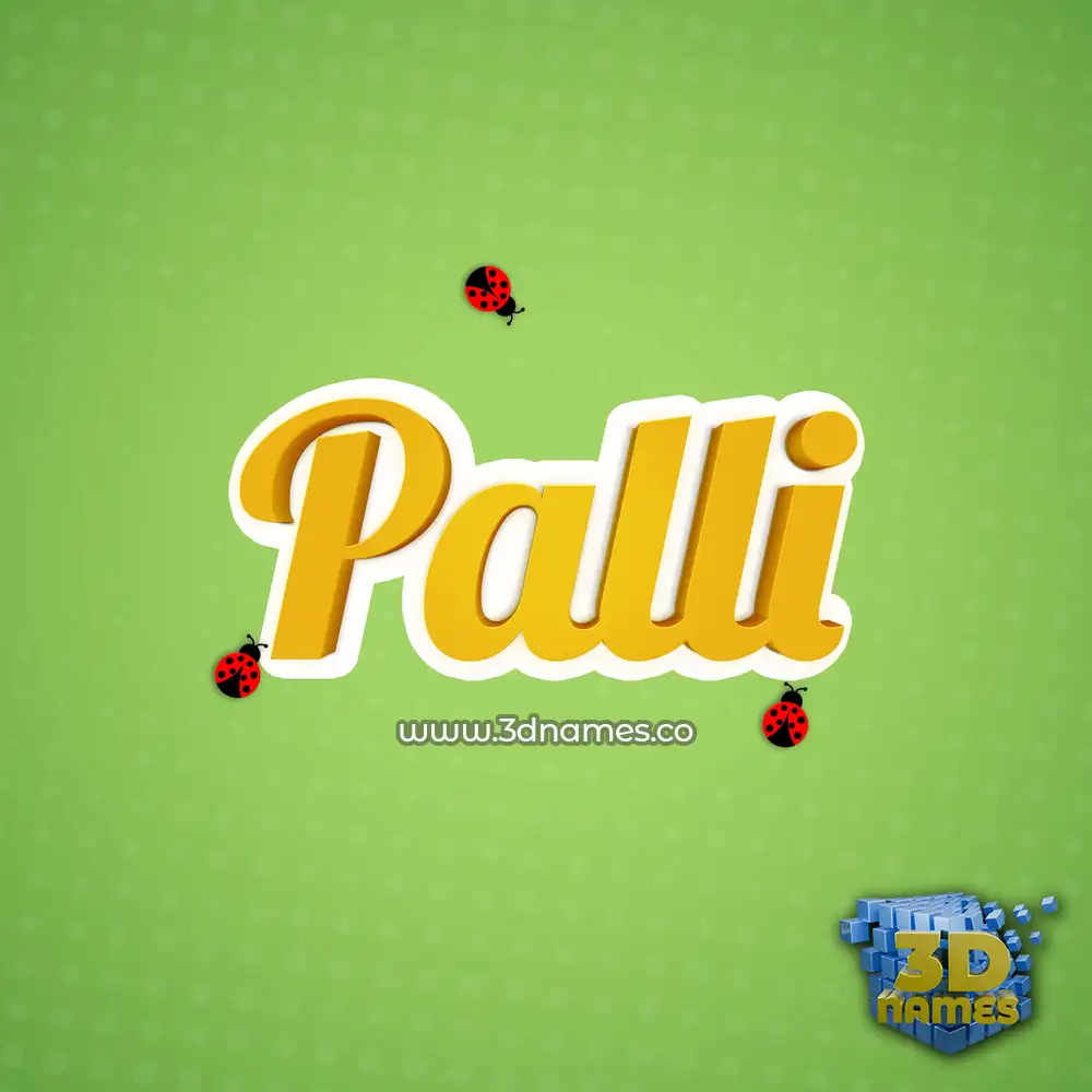 palli in Ladybugs style - 3D name wallpaper