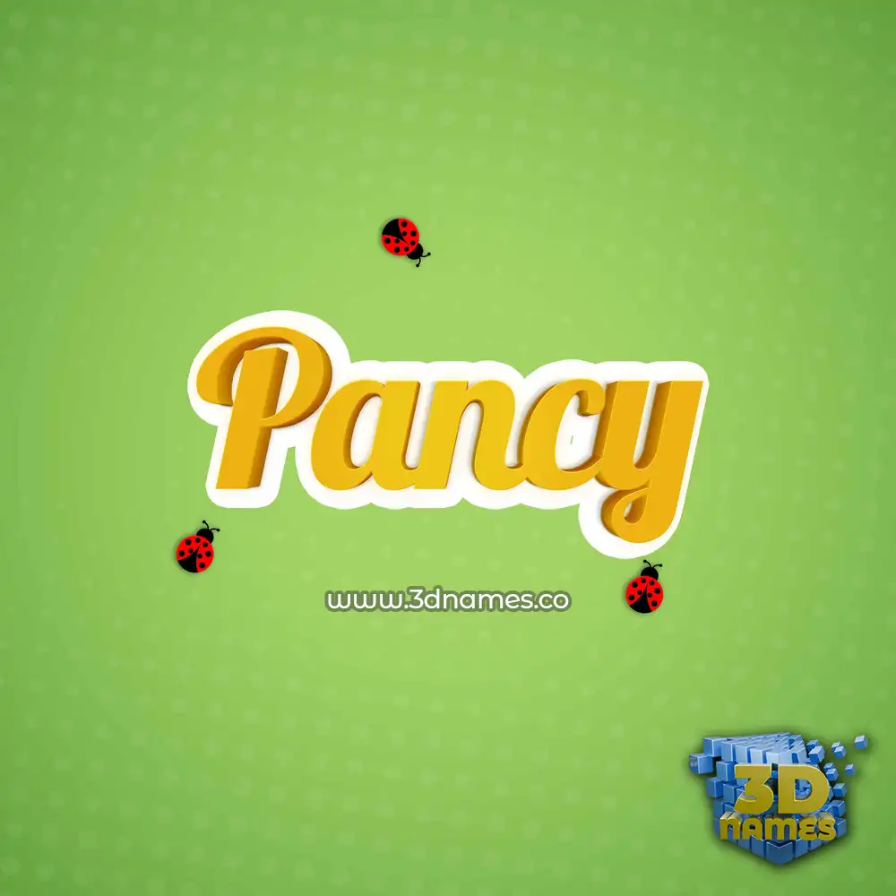 pancy in Ladybugs style - 3D name wallpaper