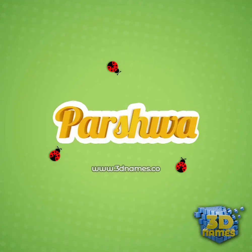 parshwa in Ladybugs style - 3D name wallpaper