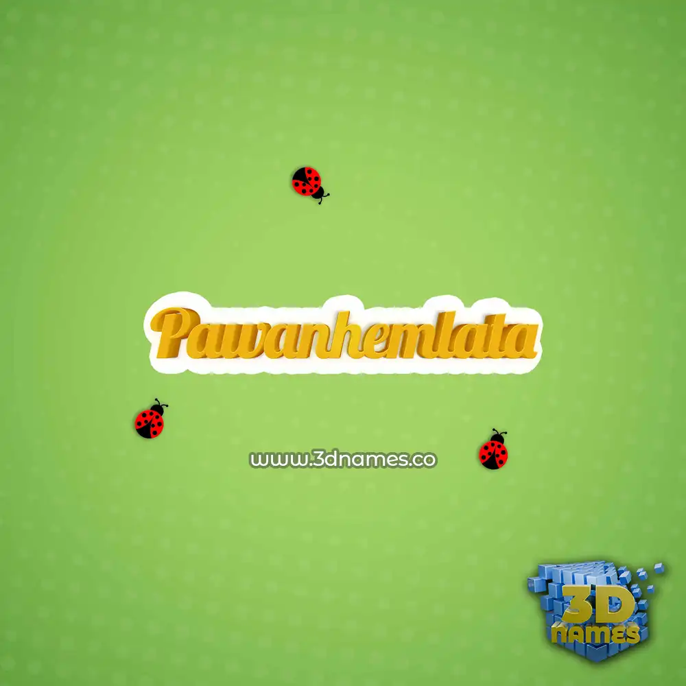 pawanhemlata in Ladybugs style - 3D name wallpaper
