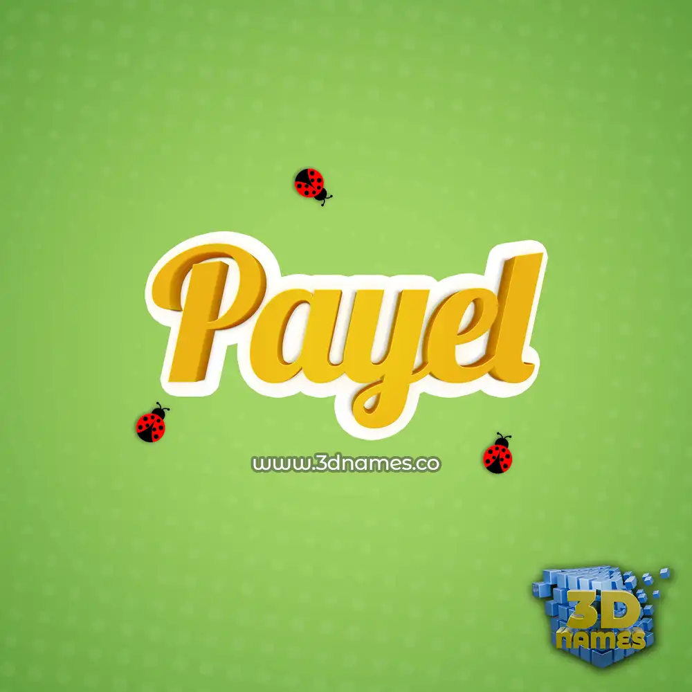 payel in Ladybugs style - 3D name wallpaper