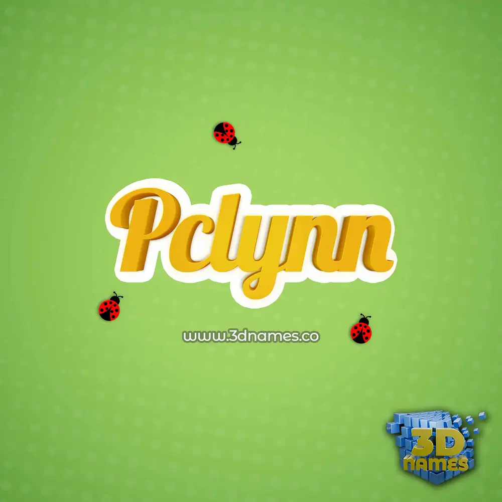 pclynn in Ladybugs style - 3D name wallpaper