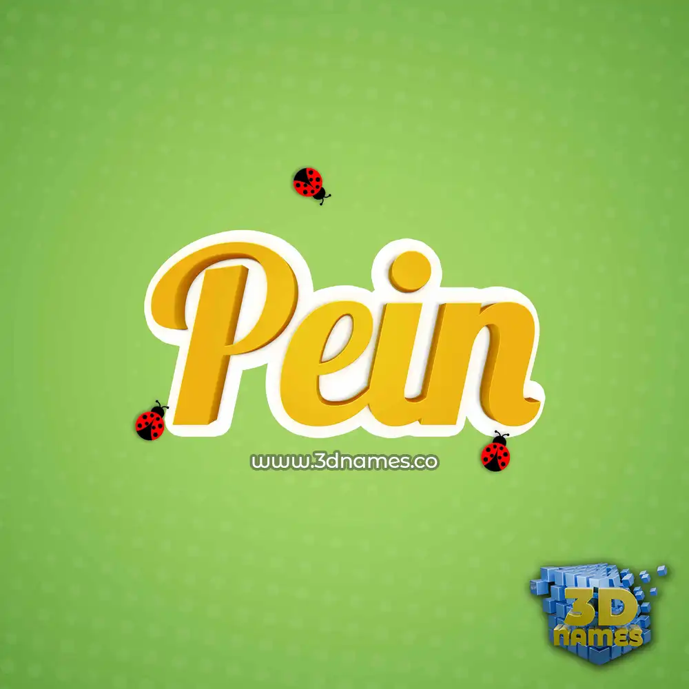 pein in Ladybugs style - 3D name wallpaper