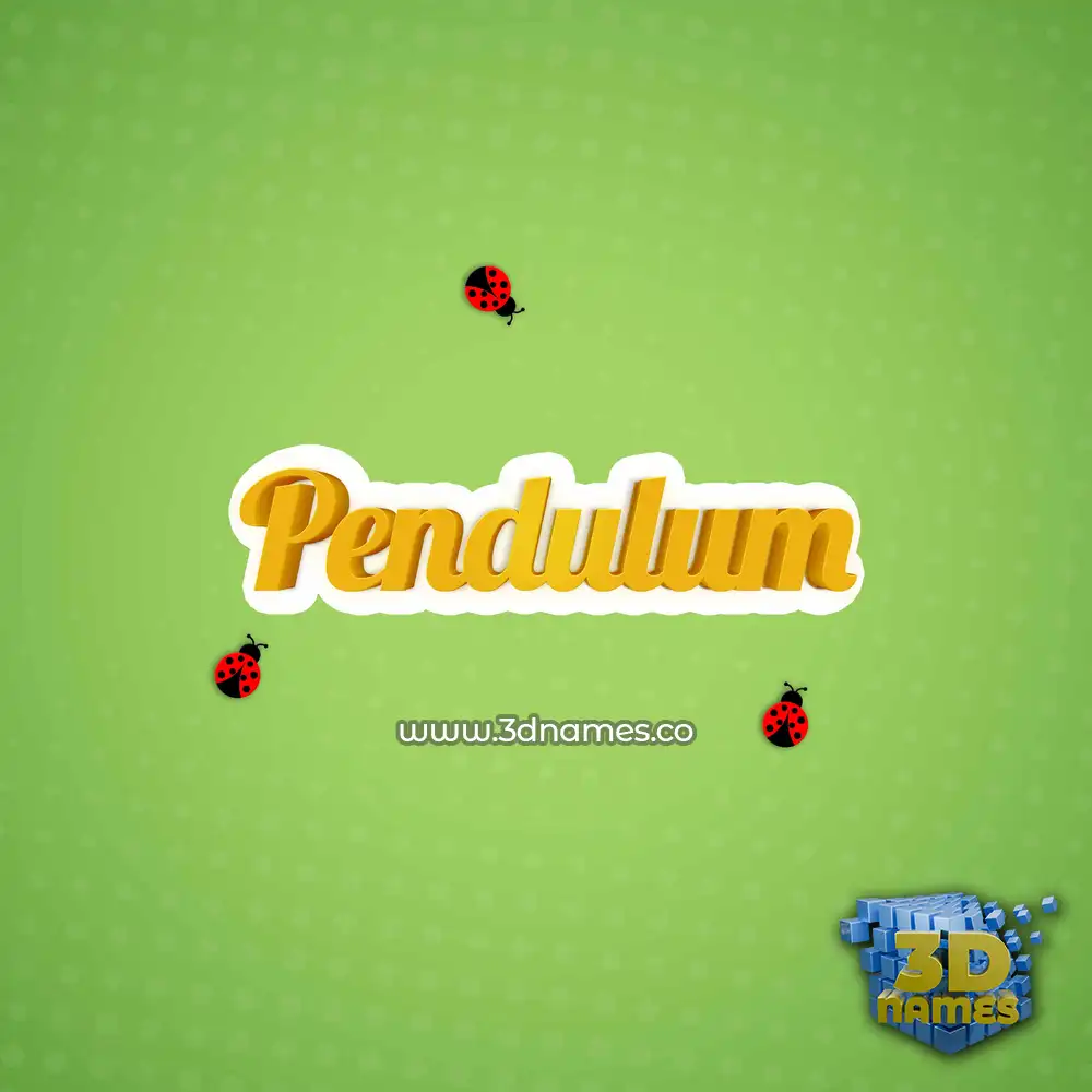 pendulum in Ladybugs style - 3D name wallpaper