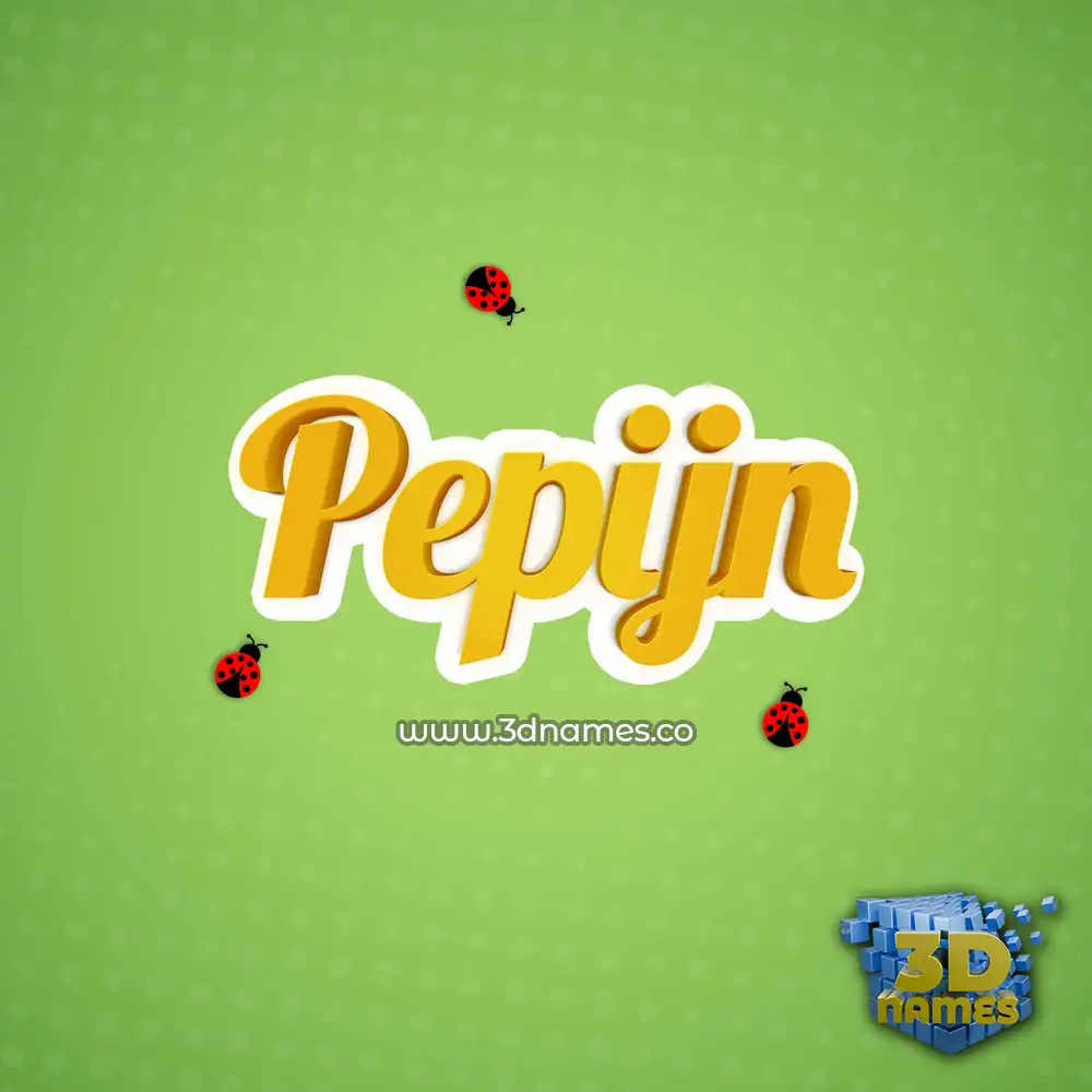 pepijn in Ladybugs style - 3D name wallpaper