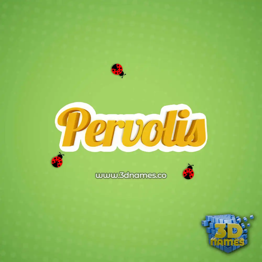 pervolis in Ladybugs style - 3D name wallpaper