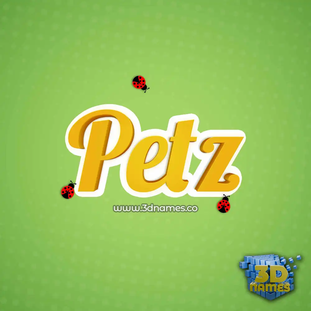 petz in Ladybugs style - 3D name wallpaper