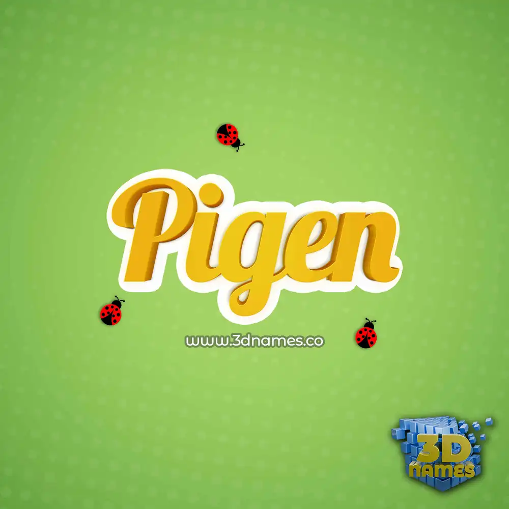 pigen in Ladybugs style - 3D name wallpaper