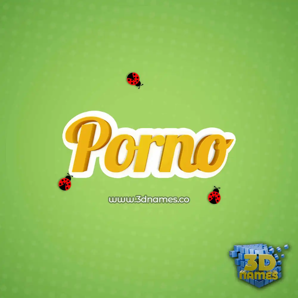 porno in Ladybugs style - 3D name wallpaper
