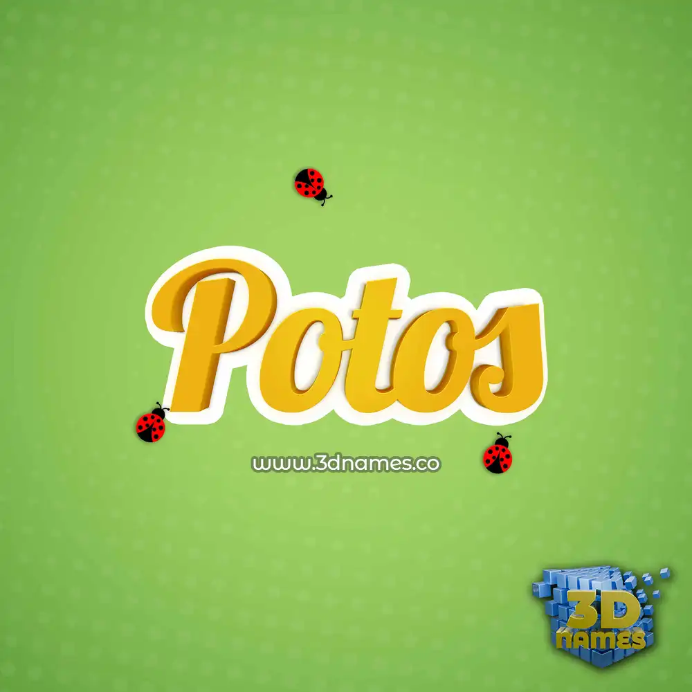 potos in Ladybugs style - 3D name wallpaper