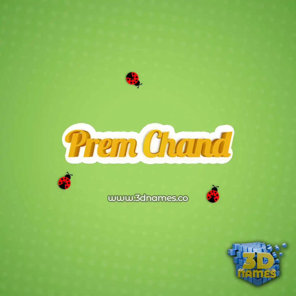 prem chand in Ladybugs style - 3D name wallpaper