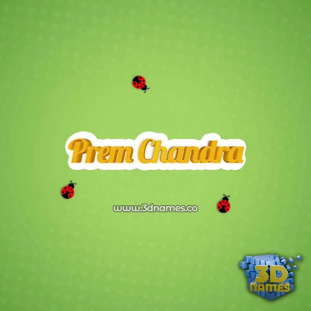 prem chandra in Ladybugs style - 3D name wallpaper