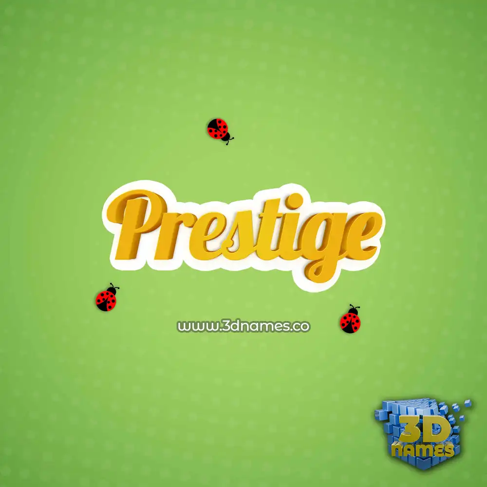 prestige in Ladybugs style - 3D name wallpaper