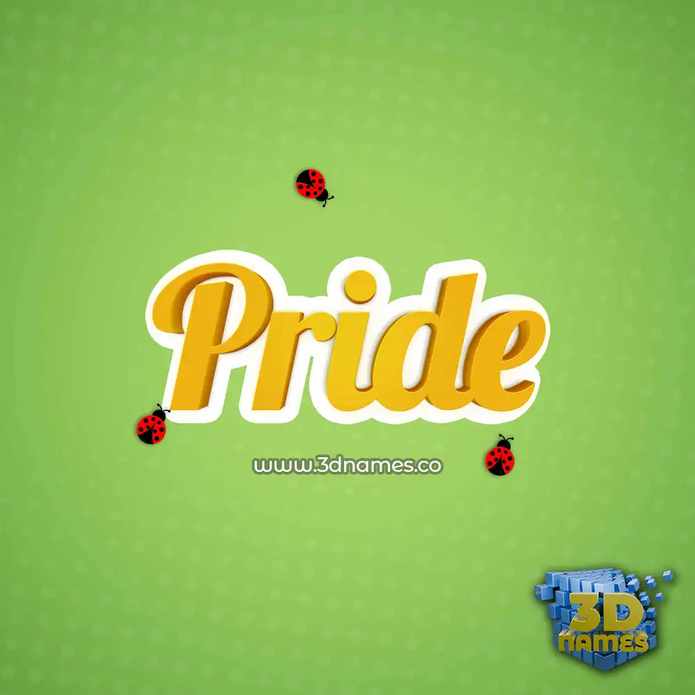 pride in Ladybugs style - 3D name wallpaper