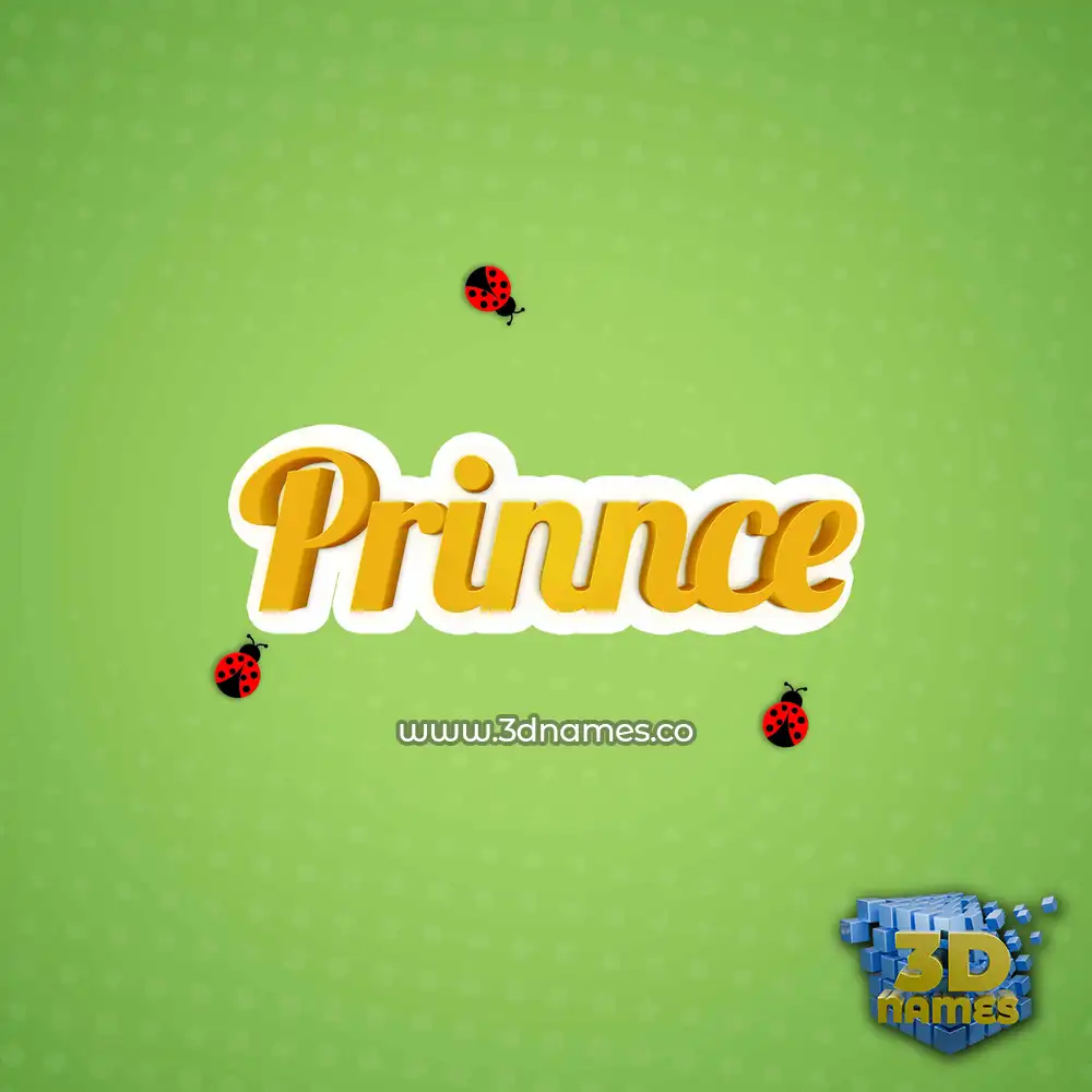 prinnce in Ladybugs style - 3D name wallpaper