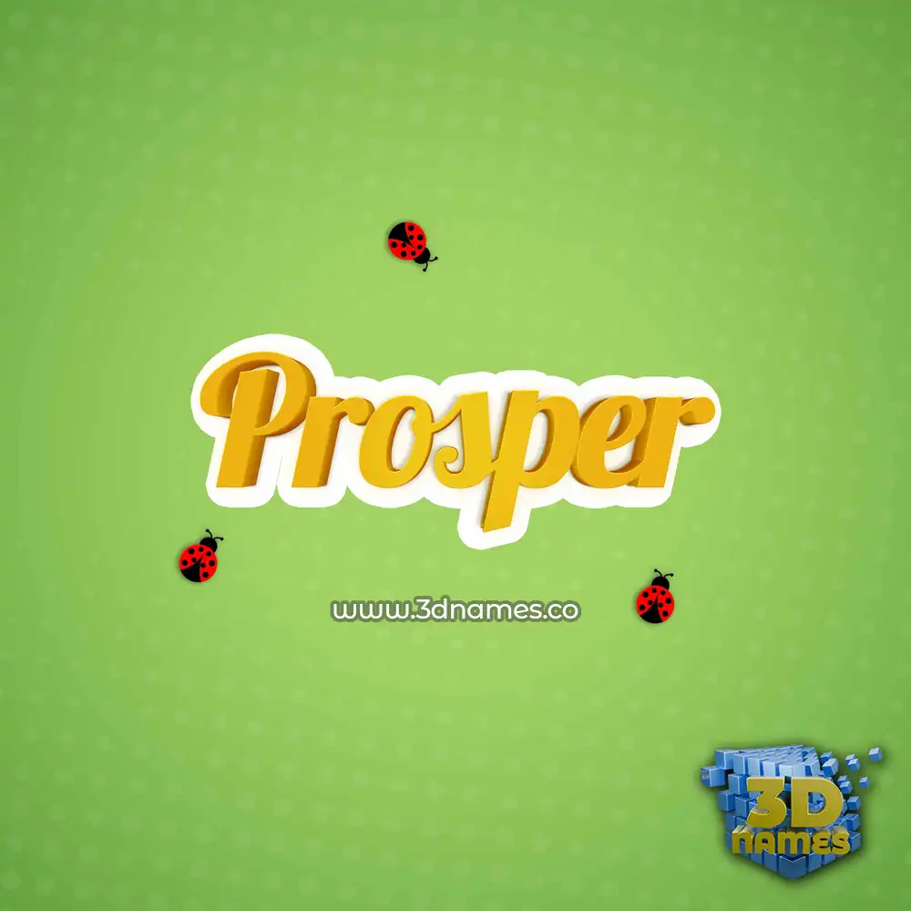 prosper in Ladybugs style - 3D name wallpaper