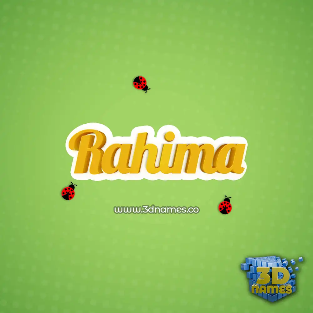 rahima in Ladybugs style - 3D name wallpaper