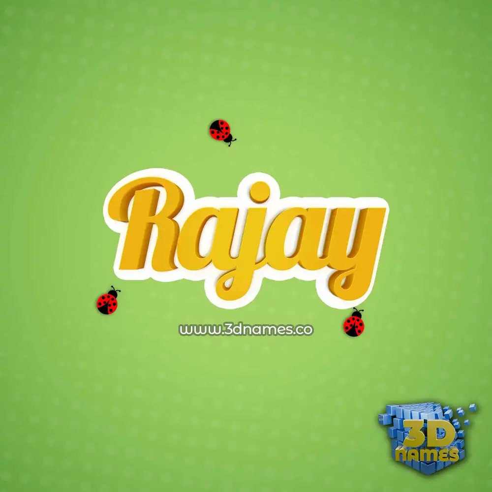 rajay in Ladybugs style - 3D name wallpaper