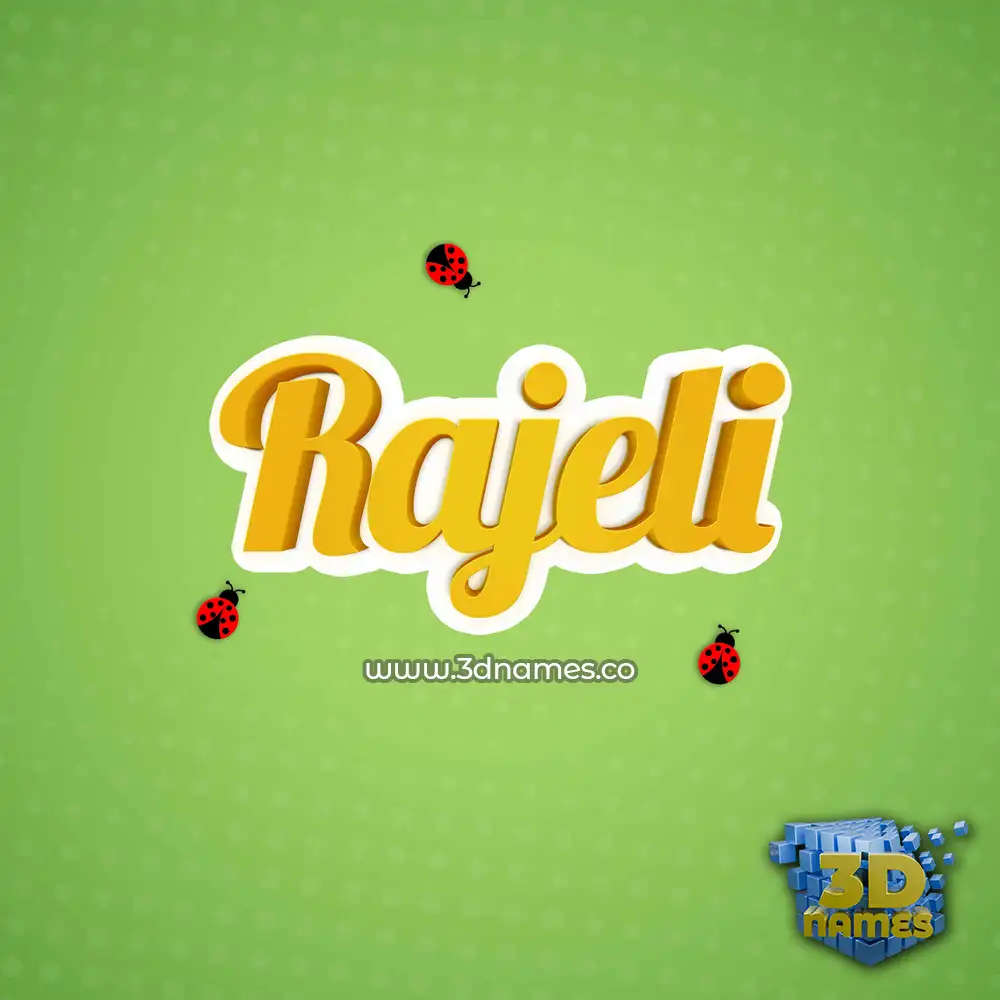 rajeli in Ladybugs style - 3D name wallpaper