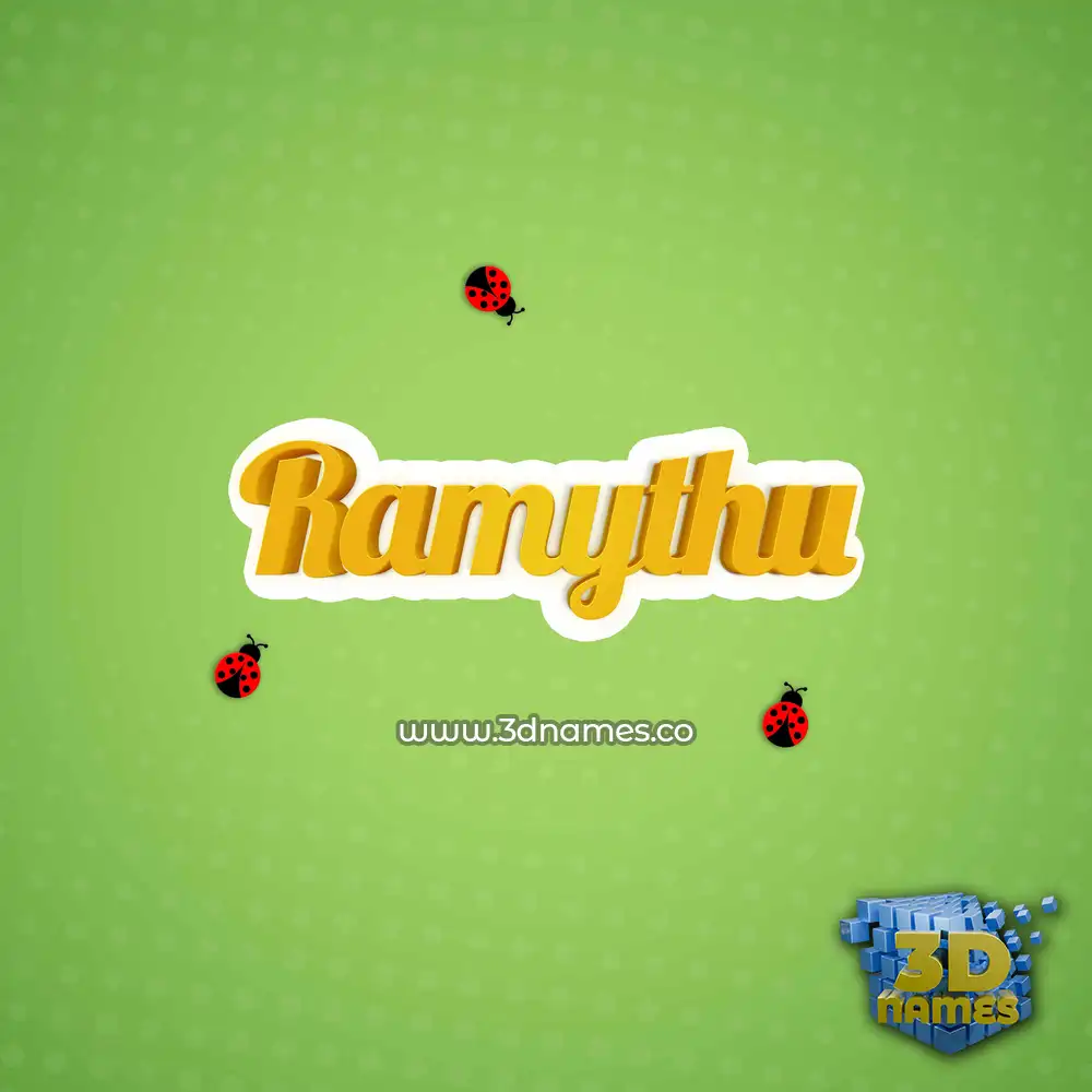 ramythu in Ladybugs style - 3D name wallpaper